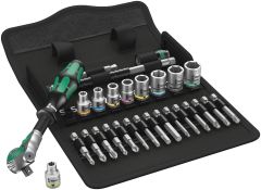 Wera 05004016001 8100 SA 6 Zyklop Speed-ratelset, 1/4"-aandrijving, metrisch, 28-delig