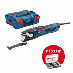 Bosch Blauw 0601231104 GOP 55-36 Professional Multitool 550 watt  + 4-delige accessoireset in L-BOXX