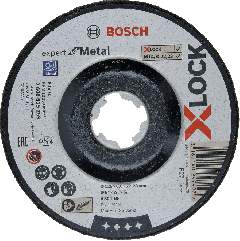 Bosch 2608619259 X-LOCK Afbraamschijf Expert for Metal 125 mm x 6.0 mm verzonken asgat A 30 T BF