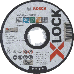 Bosch 2608619269 X-LOCK Doorslijpschijf Multi Material 125 mm ACS 60 V BF