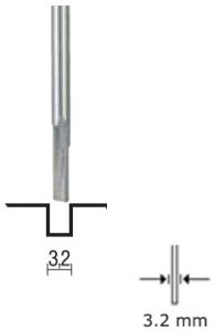 Proxxon 29024 Einstechfräser, Schaft 3,2 mm