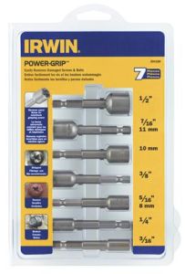 Irwin 394100 Powergripset: 3/16"-1/2", 7 Stück