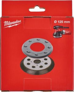 Milwaukee 4932430091 Basisplaat voor ROS 125 Ø 125 mm 8 gaten