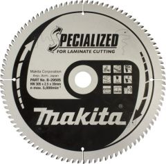 Makita B-29505 Spezialisiertes Kreissägeblatt 305 x 30 x 96