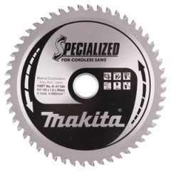 Makita B-47189 Sägeblatt 150x20x52 für Aluminium, Kupfer, Messing, Bronze, Nichteisenmetalle, Trespa und Kunststoff