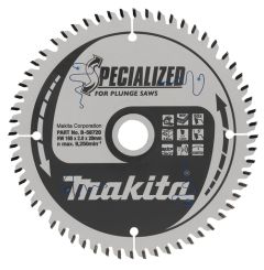 Makita B-56720 Spezialisiertes HM-Sägeblatt 165 x 20 x 60T Dicke 1.40mm