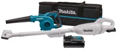 Makita CLX245SAX1 Combo Set - Akku Staubsauger CL108FDZW + Akku Gebläse UB100D 12V 2.0 Ah Li-Ion