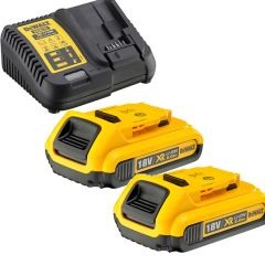 DeWalt DCB115D2-QW DCB115D2 18V starterset (2x 2.0Ah accu) + XR multilader