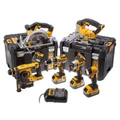 DeWalt DCK699M3T Kombipack XR 18 Volt 3 x 4,0 Ah Li-Ion - 5 Maschinen + Lampe und 2 T-Stak Koffer