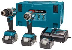 Makita DLX2180TJ1 - DHP484 Akku-Schlagbohrschrauber + DTD153 Akku-Schlagschrauber 18V 3x5.0 Ah Li-Ion