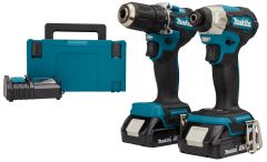 Makita DLX2423AJ - DDF487 Accuboor + DTD157 Slagschroever 18V 2,0 AH Li-ion