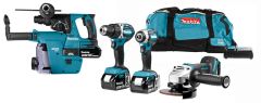 Makita DLX4103W Comboset 18V 5.0Ah Li-ion 3x accu"s