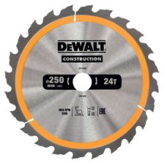 DeWalt DT1956-QZ Cirkelzaagblad 250 x 30 x 24T ATB 10Â°