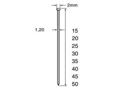 Dutack 5134040 SKN12 Minibrad aus rostfreiem Stahl 40mm 5000 Stück