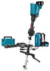 Makita DUX60PTJX8 Akku-Kombisystem D-Griff 2 x 18V + PDC01 Rucksack-Akkustation + 197626 Starter-Set