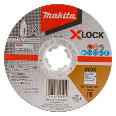 Makita E-00418 Doorslijpschijf X-LOCK 125x1,2x22,23mm RVS 10 stuks