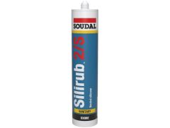 Soudal 101990 Silirub 2S Silikondichtstoff Sanitär Transparent 300ml