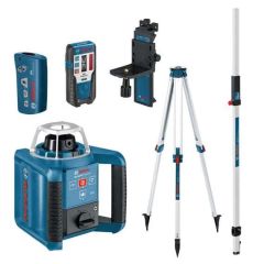 Bosch Blauw GRL300HV Set Rotatielaser + BT170 Statief + GR240 Meetlat 061599405U