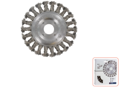 Rotec 798.0210 Rundbürste 22,2 115 x 0,5 mm gedrehter Edelstahldraht