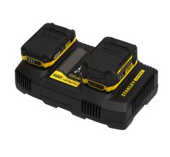 Stanley SFMCB24 Fatmax V20 Doppel-Ladegerät 18 Volt