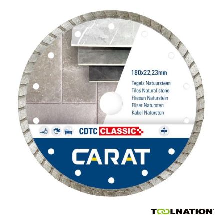 Carat CDTCC18030 Diamantzaag CDTC CLASSIC 180x22,2MM natuursteen/beton - 1