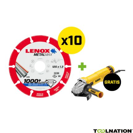 Lenox 2030866PROMO 10 x Diamantscheibe für Metall 125 mm Bohrung 22,23 mm frei Dewalt DWE4207-QS Winkelschleifer - 1