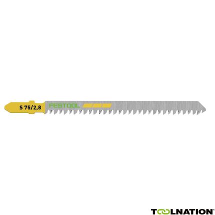 Festool 204260 S 75/2,8/5 Stichsägeblatt HOLZ GERADE SCHNITT 5 Stück - 1