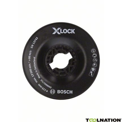 Bosch X-LOCK Steunschijf 115 mm zacht 2608601711 - 2