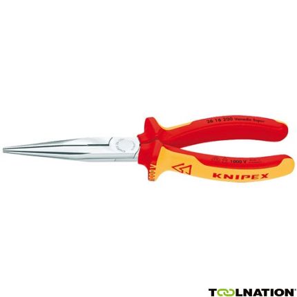 Knipex 26 16 200 Telefoontang recht + zijsnijder VDE 200 mm - 1