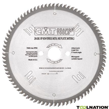 CMT Sägeblatt für Nichteisenmetalle (Alu) positiv 350 x 32 x 92T - 2