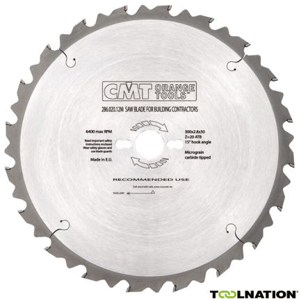 CMT Bau-Sägeblatt (Nagel in Holz) 400 x 30 x 28T - 1