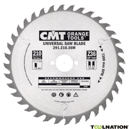 CMT HM-Sägeblatt zum Abstechen/Schießen 180 x 30 x 24T - 1