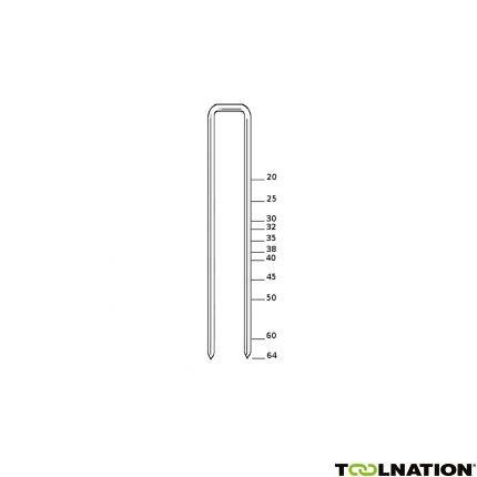 Haubold 650405 KG700-40 CNK Nicht 40 mm Verzinkt 5400 Stück. - 1