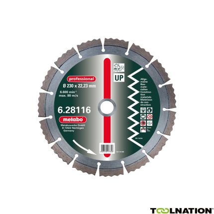 Metabo 628113000 DIA-DSS Professional UP Universeel Diamantzaagblad 125x2,15x22,23mm 2 stuks - 1