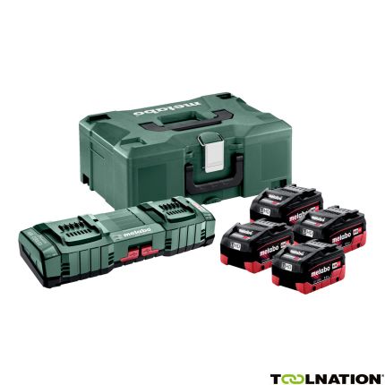 Metabo 685180000 Basic-Set 4 x 18V LiHD 5,5Ah + DuoLader ASC 145 in Metaloc - 1