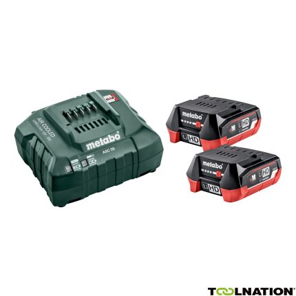 Metabo 685301000 Basis-Set - 2 x Accu 12V 4,0Ah Li-Ion Li-Power + lader ASC55 - 1