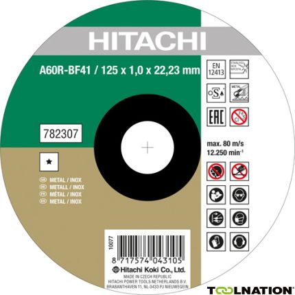 Hitachi 782306-25 A60R-BF41 Trennscheibe für Edelstahl/Metall 115 x 1 mm pro 25 Stück - 1