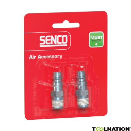 Senco 4000100 Stecker uni / Außengewinde NPT 1/4" Blister à 2 Stk. - 1