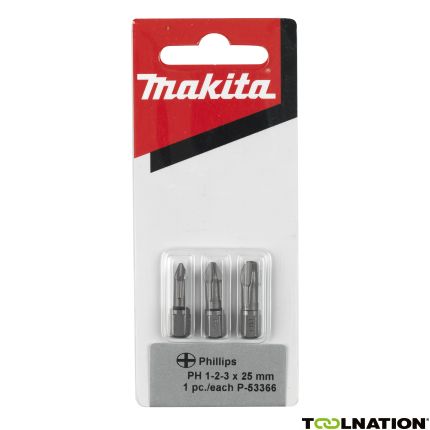 Makita P-53366 3-delige Torsion schroefbitset Philips - 1