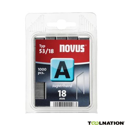 Novus 042-0360 A 53/18 Heftklammern Extra Hart 18 mm 1000 Stück - 1