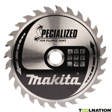 Makita B-56699 Spezialisiertes HM-Sägeblatt 165 x 20 x 28T Dicke 1.40mm - 1