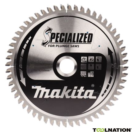 Makita B-56714 Spezialisiertes HM-Sägeblatt 165 x 20 x 56T Dicke 1.40mm - 1