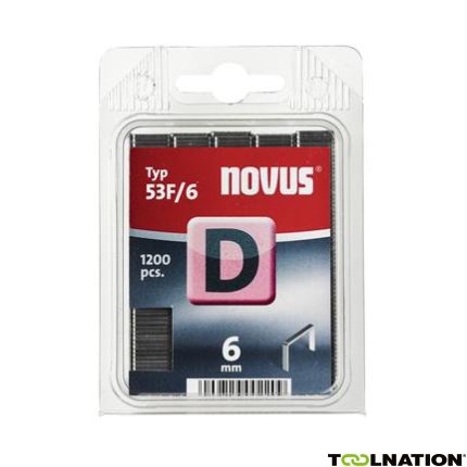 Novus 042-0374 D 53F/6 Heftklammern 6 mm 1200 Stück - 1