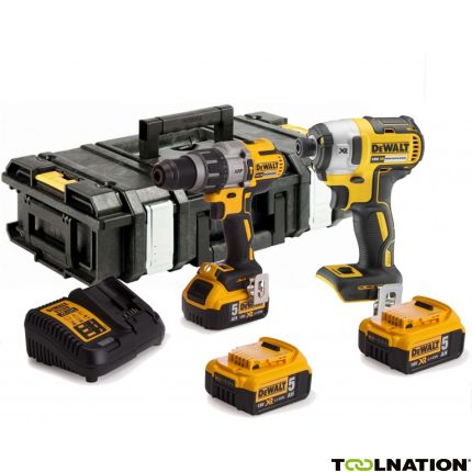 DeWalt DCK276P3-QW Comboset 18V 5,0Ah Li-Ion - DCD996 Accuklopboormachine + DCF887 Slagschroever + 3e accu - 1