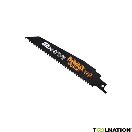 DeWalt DT2408L-QZ 2x Demolition 203 x 2.5 mm Reciprozaagbladen (5 stuks) voor metaal - 1