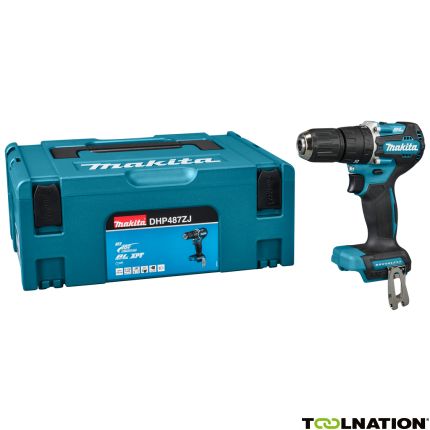 Makita DHP487ZJ Akku-Schlagbohrmaschine 18 Volt ohne Akkus und Ladegerät in Mbox - 1