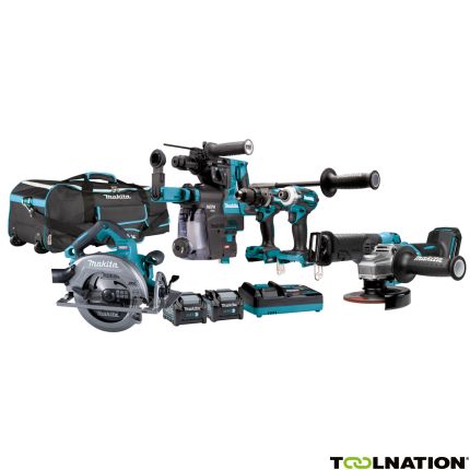 Makita DK0162G601 Combiset - 6 machines 40V max 4.0Ah Li-Ion in tas - 1