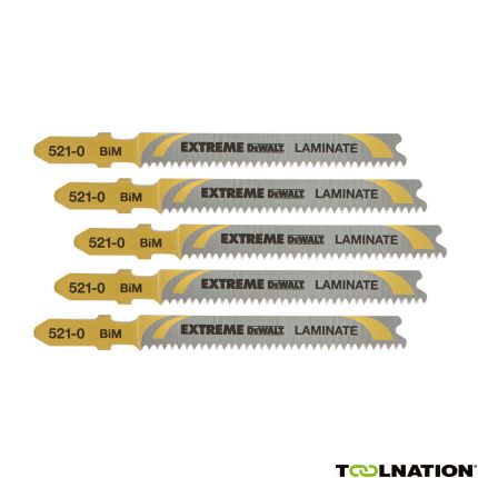 DeWalt DT2080-QZ Decoupeerzaagblad voor speciale matrialen 82 x 1.7 x 15 mm (T101BIF) 5 Stuks - 1