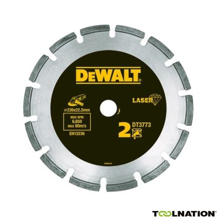 DeWalt DT3740-XJ Diamantzaagblad 115 x 22.2mm Droog voor Bouwmaterialen/Beton - 1