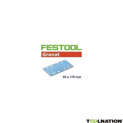 Festool 498934 Schuurstroken Granat STF 93x178/8 P60 GR/50 - 1